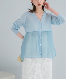 URBAN RESEARCH ROSSO | 『WEB限定』ドッキングペプラムカーディガン(ニット/セーター)