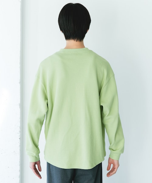 URBAN RESEARCH DOORS（アーバンリサーチドアーズ）の「『別注』LACOSTE×DOORS　THICK PIQUE ROUND LONG-SLEEVE（Tシャツ/カットソー・メンズ・HAMMAM/ABYSS BLUE/BIRCH/BLACK BIRD・3/4/5）」の18枚目の写真