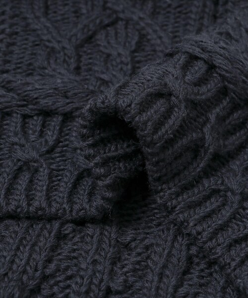 THE GOODLAND MARKET（ザグッドランドマーケット）の「米富繊維　CRAZY ARAN PULLOVER-3（ニット/セーター・メンズ・63NAVY/10WHITE・L）」の16枚目の写真