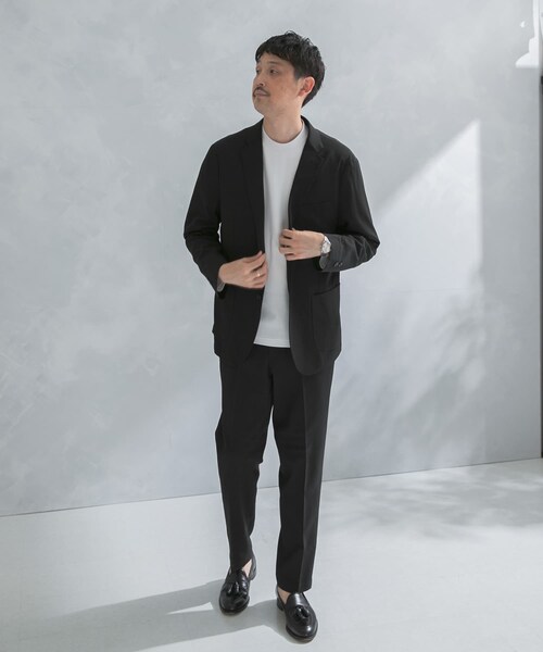 URBAN RESEARCH DOORS（アーバンリサーチドアーズ）の「『イージーケア』LIFE STYLE TAILOR　カルゼストレッチコンフォータブルパンツ（スラックス・メンズ・BLACK/BLUE GRAY/SAGE KHAKI・S/M/L/XL）」の12枚目の写真