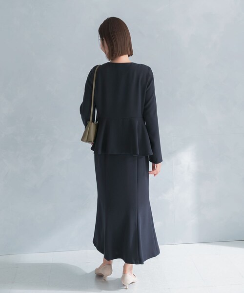 URBAN RESEARCH ROSSO（アーバンリサーチロッソ）の「kaene　フレアジャケットセットワンピース（ワンピース・レディース・beige/navy・M）」の17枚目の写真