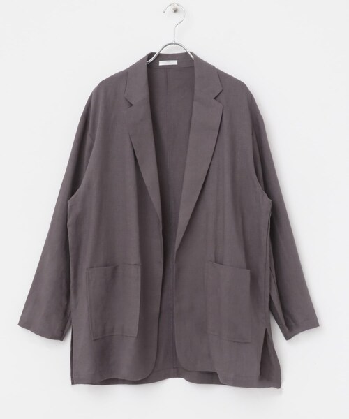 ITEMS URBANRESEARCH（アイテムズ アーバンリサーチ）の「リネンレーヨンジャケット（テーラードジャケット・レディース・BLK/L.BEG/C.BRN・FREE）」の16枚目の写真