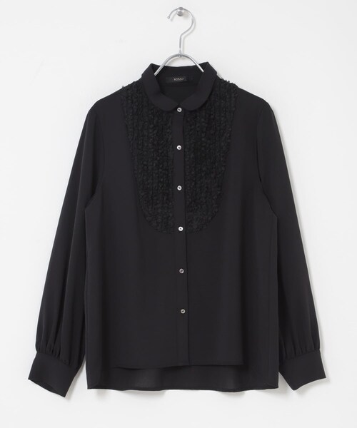 URBAN RESEARCH ROSSO（アーバンリサーチロッソ）の「『WEB/一部店舗限定』フロントレース切替ブラウス（シャツ/ブラウス・レディース・OFF/BLACK・Free）」の21枚目の写真