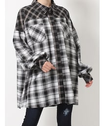 GYDA | CHECK MIX BIG SHIRT(シャツ/ブラウス)