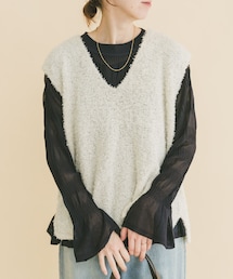ITEMS URBANRESEARCH | リボンヤーンベスト(ニット/セーター)