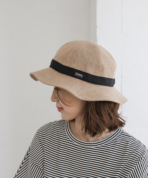 URBAN RESEARCH DOORS（アーバンリサーチドアーズ）の「ORCIVAL　6PANEL NATURAL HAT（ハット・レディース・BEIGE/BLACK・one）」の13枚目の写真