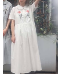 merry jenny | 二輪のtulip半袖ワンピース(ワンピース)