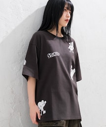 JUNRED | 【Chocomoo×JUNRED】コラボピグメントTシャツ(Tシャツ/カットソー)