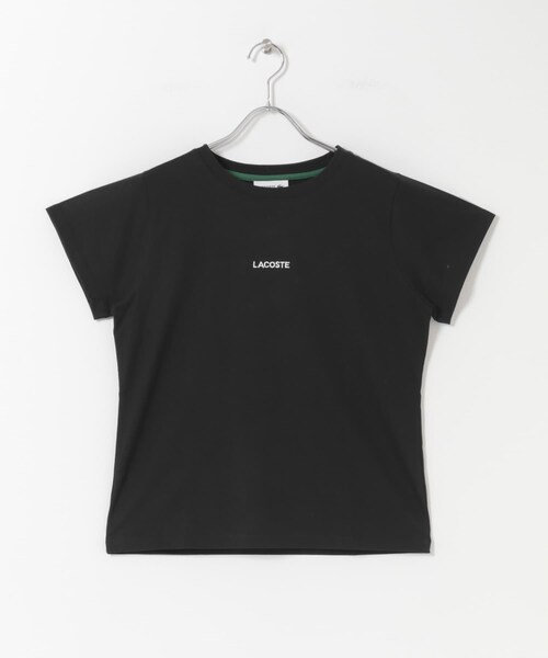 URBAN RESEARCH DOORS(アーバンリサーチドアーズ)の「LACOSTE コンパクトブランドネームロゴTシャツ(Tシャツ/カットソー・レディース・WHITE/BLACK/SENCHA・36)」の7枚目の写真