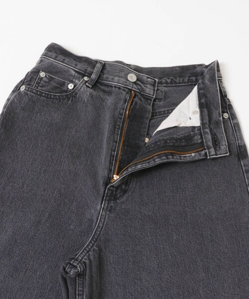 かぐれ（カグレ）の「YLEVE　DENIM HIGH WAIST WIDE（デニムパンツ・レディース・CHARCOAL/INDIGO・1）」の4枚目の写真