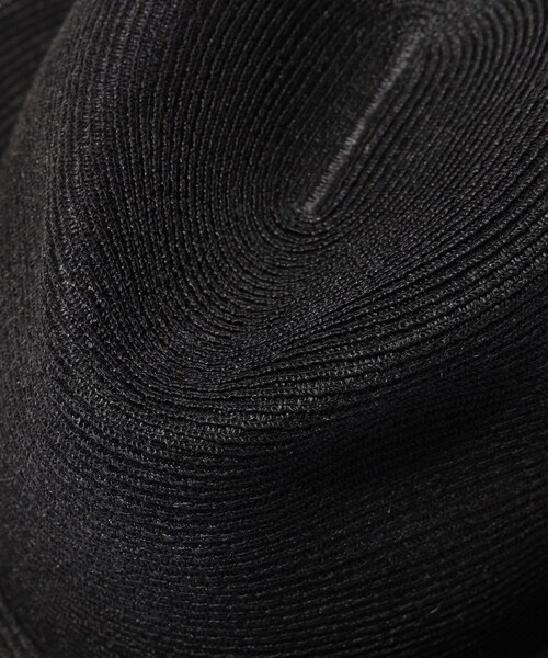 ADAM ET ROPE'(アダムエロペ)の「【KIJIMA TAKAYUKI/キジマ タカユキ】ABACA CENTER CREASE HAT(ハット・メンズ・ブラック/ベージュ・59)」の7枚目の写真