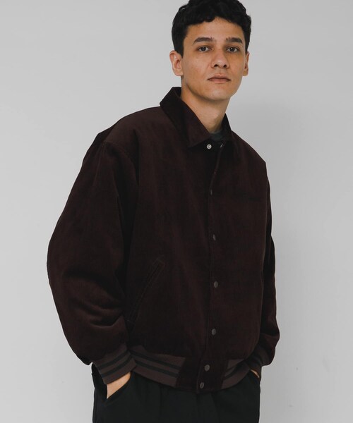 URBAN RESEARCH Sonny Label（アーバンリサーチサニーレーベル）の「『別注』GEM SPORTSWEAR×Sonny Label　コーデュロイパデッドブルゾン（ブルゾン・メンズ・ダークブラウン/ネイビー・M/L）」の15枚目の写真