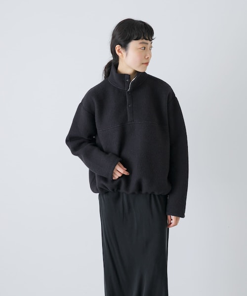 かぐれ（カグレ）の「ウールコットンフリースプルオーバー（その他トップス・レディース・OFF/BLACK・Free）」の18枚目の写真