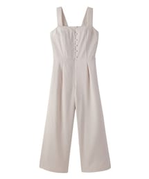 nissen | 小さいサイズ　スクエアネックオールインワン　低身長さん・小柄女性(オールインワン・サロペット)