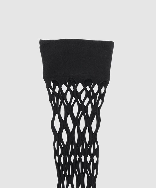 ROPE'（ロペ）の「【Pierre Mantoux】SVETLA（ビックネットソックス）（ソックス/靴下・レディース・ブラック・F）」の4枚目の写真