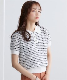 miclat | 大きいサイズ　透かし編み衿付きニット　miclat(ニット/セーター)