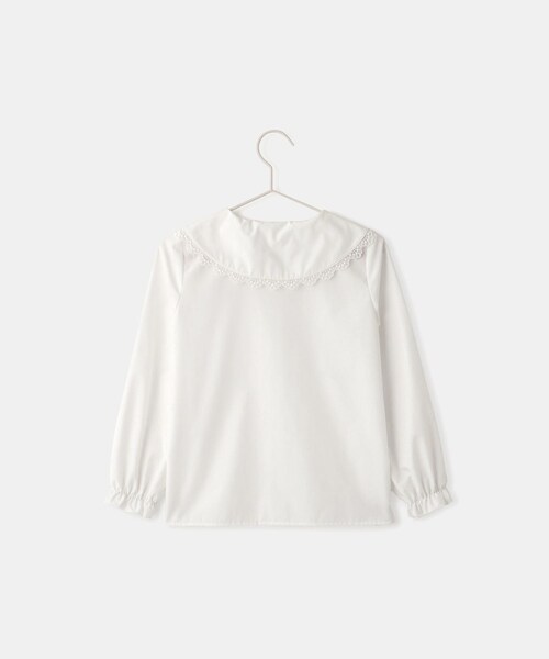 ROPE' PICNIC(ロペピクニック)の「【KIDS/キッズ】ビックカラーブラウス/セレモニー対応(シャツ/ブラウス・キッズ・ホワイト・110/120/130/140/150)」の8枚目の写真