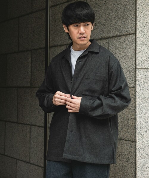 URBAN RESEARCH DOORS(アーバンリサーチドアーズ)の「ジャージメルトンオープンカラーシャツ(シャツ/ブラウス・メンズ・BLUE NAVY/CHARCOAL・M/L)」の15枚目の写真