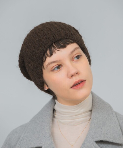 URBAN RESEARCH（アーバンリサーチ）の「ニット帽（ニットキャップ/ビーニー・レディース・BROWN/NAVY/CHARCOAL・FREE）」の15枚目の写真