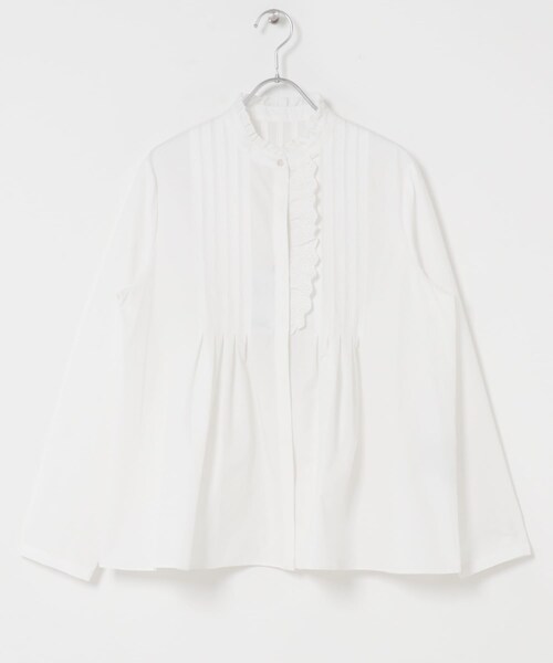 URBAN RESEARCH ROSSO（アーバンリサーチロッソ）の「フリルネックレースデザインシャツブラウス（シャツ/ブラウス・レディース・OFF WHITE/ASH/BLACK・Free）」の13枚目の写真