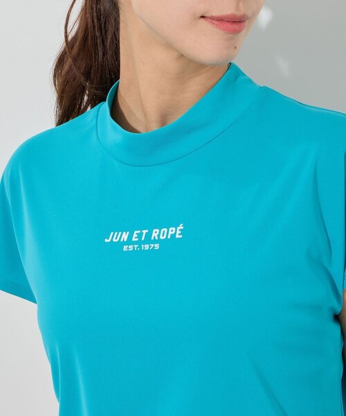 ROPE'（ロペ）の「ウェーブグラフィックプルオーバー/UV・吸水速乾（Tシャツ/カットソー・レディース・ブラック/ホワイト/ターコイズ・L/M/S/XL）」の18枚目の写真