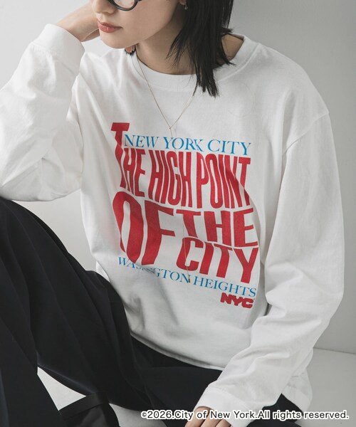 URBAN RESEARCH（アーバンリサーチ）の「GOOD ROCK SPEED 　ロングスリーブカットソー（Tシャツ/カットソー・レディース・OFF WHITE/ASH GRAY・Free）」の3枚目の写真