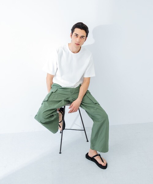 URBAN RESEARCH(アーバンリサーチ)の「接触冷感スムージーTシャツ(Tシャツ/カットソー・メンズ・WHITE/BLACK/NAVY/S.BLUE/TAUPE・S/M/L/XL)」の8枚目の写真