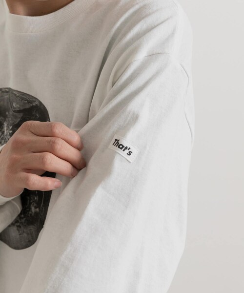 THE GOODLAND MARKET（ザグッドランドマーケット）の「That’s　RE the Long Tee (Earth)（Tシャツ/カットソー・メンズ・BK/WH・M/L/XL）」の5枚目の写真