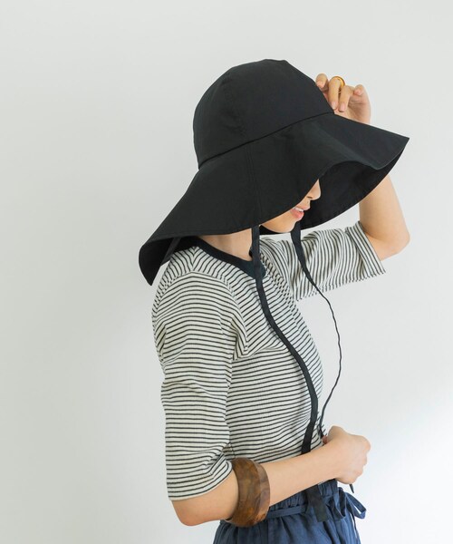 URBAN RESEARCH（アーバンリサーチ）の「コットンワイドブリムハット（ハット・レディース・SAX/SAND/BLACK・FREE）」の9枚目の写真