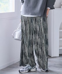 nissen | ＜大きいサイズ＞ラクしてキレイ見え選べるプリ―ツパンツ（ゆったりヒップ）(パンツ)