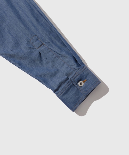 ADAM ET ROPE'（アダムエロペ）の「ライトオンスデニムシャツ ADAM ET ROPE' JEANS（シャツ/ブラウス・メンズ・ネイビー/ブルー系・L/M）」の19枚目の写真