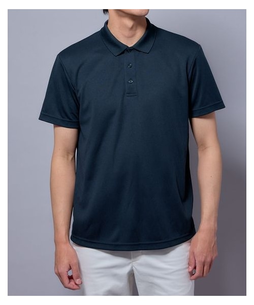 nissen（ニッセン）の「メッシュ半袖ポロシャツ【大きいサイズ】　吸汗速乾　UVカット（ポロシャツ・メンズ・チャコール系/黒/ダークグリーン/ネイビー・3L/4L/5L/6L/8L/10L）」の20枚目の写真