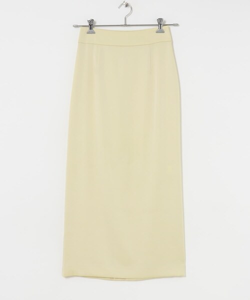 URBAN RESEARCH（アーバンリサーチ）の「ストレートサテンスカート（スカート・レディース・OFF/BLACK・36/38）」の4枚目の写真