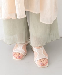 KBF（ケイビーエフ）の「パイピングクリアヒールサンダル（サンダル・レディース）」