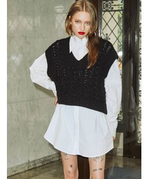 jouetie | ベストレイヤードミニワンピース(シャツワンピース)