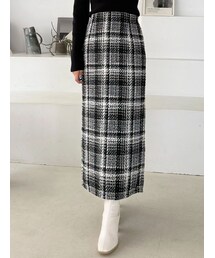 MERCURYDUO | チェックツィードタイトスカート(スカート)