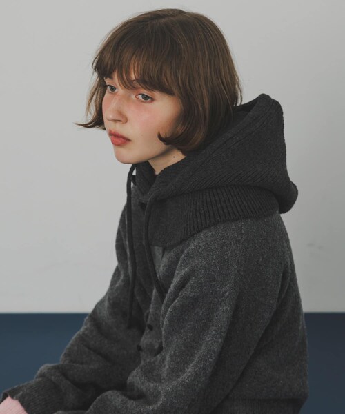 SMELLY（スメリー）の「リブニットバラクラバ（ニットキャップ/ビーニー・レディース・IVO/CGR・-）」の18枚目の写真