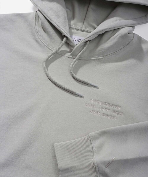 Saturdays NYC（サタデーズ ニューヨークシティ ）の「DITCH INTERNATIONAL HOODIE（パーカー・レディース・グレー/パープル・L/M/S/XL/XS/XXL）」の20枚目の写真