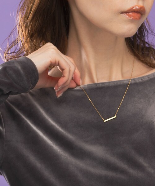 URBAN RESEARCH ROSSO（アーバンリサーチロッソ）の「Favorible　2WAY bar necklace（ネックレス・レディース・GOLD・FREE）」の3枚目の写真