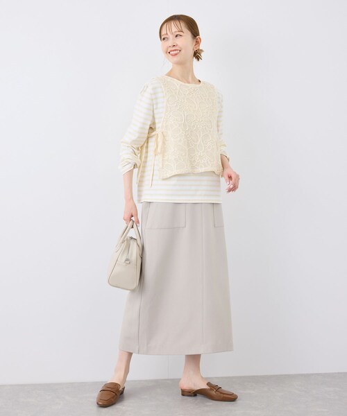 ROPE' PICNIC（ロペピクニック）の「サイドリボンレースベスト（ベスト・レディース・ブラック/ホワイト/キナリ・F）」の15枚目の写真