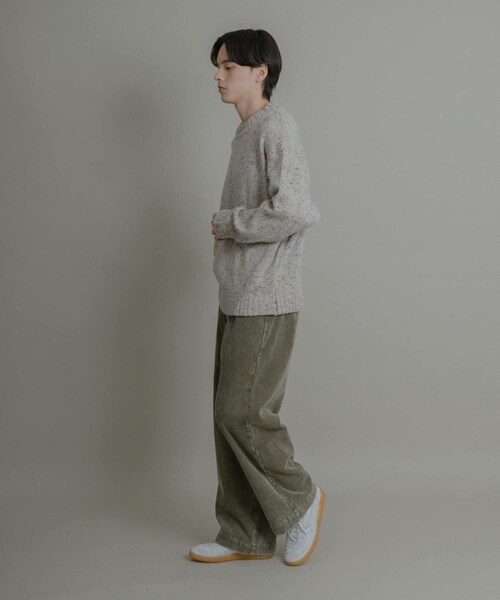 SENSE OF PLACE by URBAN RESEARCH（センスオブプレイスバイアーバンリサーチ）の「『洗濯可』カラーネップニットプルオーバー（ニット/セーター・メンズ・IVORY/BLACK/BROWN・M/L）」の19枚目の写真