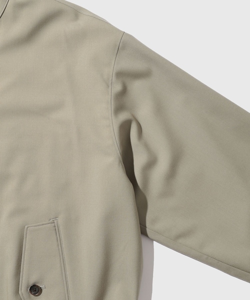 ADAM ET ROPE'（アダムエロペ）の「【AURALEE/オーラリー】ULTRA FINE TROPICAL WOOL ZIP BLOUSON（ブルゾン・メンズ・チャコール/カーキ・3/4）」の8枚目の写真