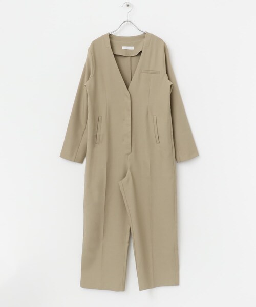 SENSE OF PLACE by URBAN RESEARCH(センスオブプレイスバイアーバンリサーチ)の「テーラードジャンプスーツ(サロペット/オーバーオール・レディース・BLACK/BEIGE・S/M)」の21枚目の写真