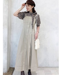 MERCURYDUO | シャンブレーフレアジャンスカ(ワンピース)