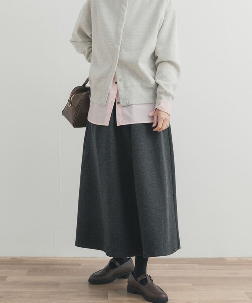 URBAN RESEARCH DOORS(アーバンリサーチドアーズ)の「カットギャザースカート(スカート・レディース・L.GRAY/MOCHA/CHARCOAL・Free)」の14枚目の写真