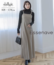 nissen | 高身長 カットジョーゼットキャミソールワンピース(トールサイズ)Essenave(ワンピース)