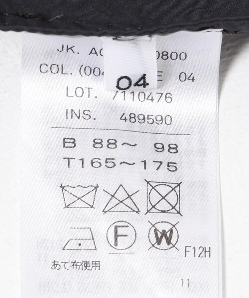 URBAN RESEARCH(アーバンリサーチ)の「ATON AIR WEATHER SHORT MODS COAT(モッズコート・メンズ・004 C.GRY/005 BLK・4/6)」の16枚目の写真