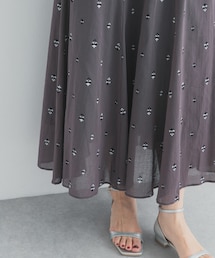 URBAN RESEARCH DOORS | 小柄ダマスクプリントフレアスカート(スカート)