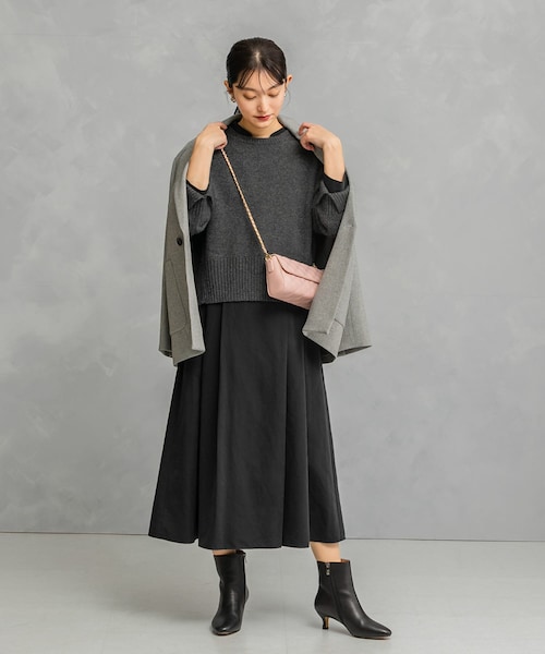 URBAN RESEARCH ROSSO（アーバンリサーチロッソ）の「スエードライクカシュクールワンピース（ワンピース・レディース・BLUE/ORANGE/BLACK・FREE）」の9枚目の写真