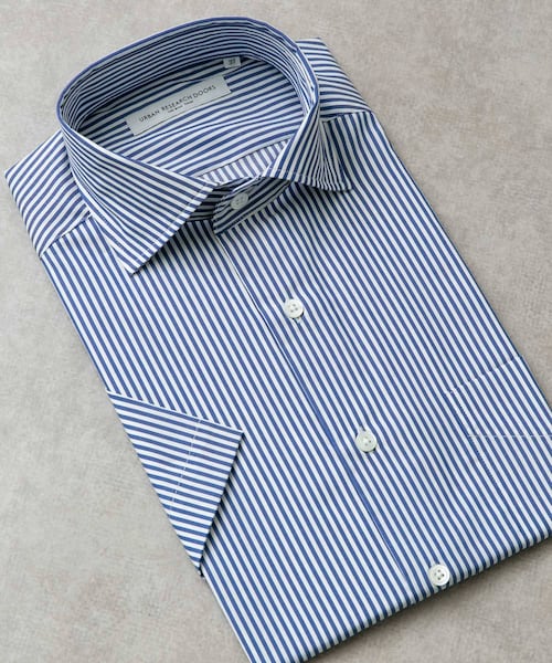 URBAN RESEARCH DOORS(アーバンリサーチドアーズ)の「LIFE STYLE TAILOR セミワイド半袖シャツ(シャツ/ブラウス・メンズ・WHITE/BLUE/NAVY-ST・37/39/41/43)」の3枚目の写真